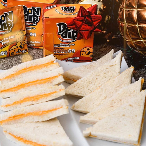 Receta de sandwichitos cheddar